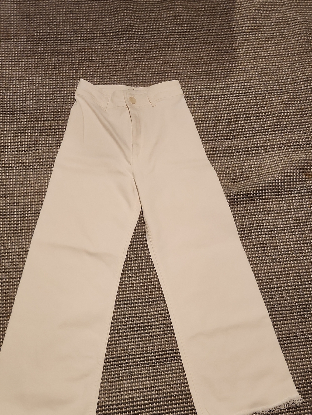 Zara White Classic Trousers